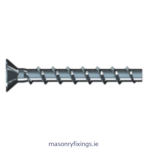 TSM 6mm x 85mm Concrete Countersunk Socket Screw A4 Stainless Steel  BOX 100